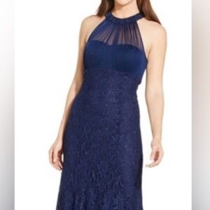 Nightway navy blue formal dress